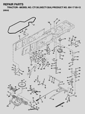 husqvarna self propelled mower parts diagram