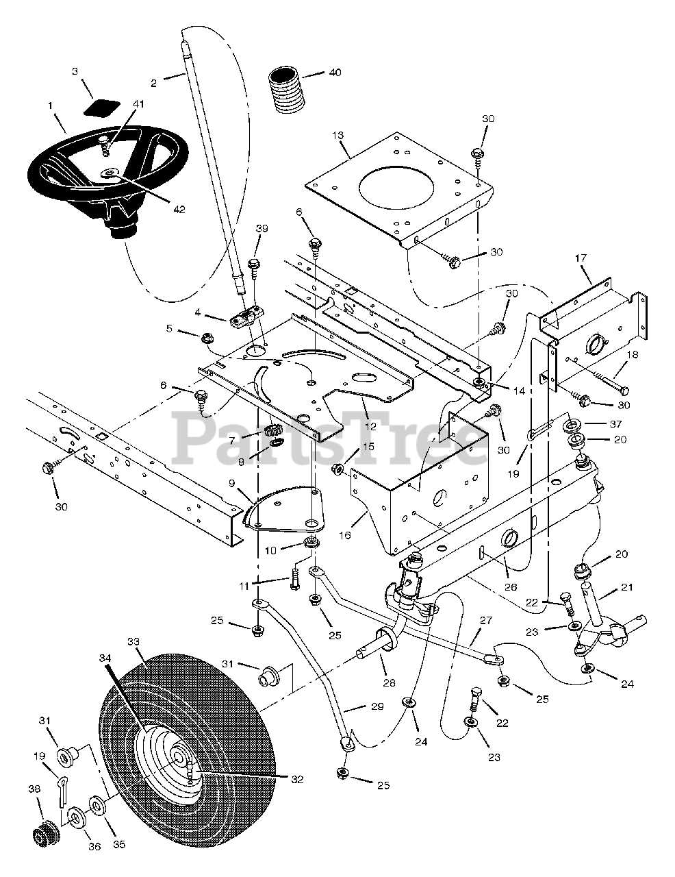 scotts riding lawn mower parts diagram