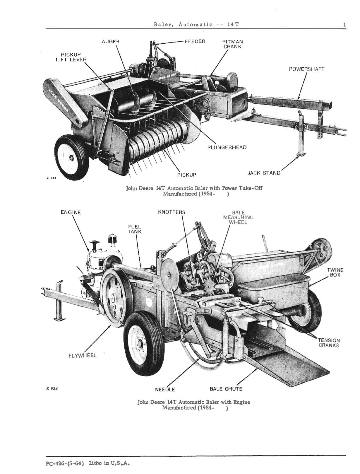 john deere 14se parts diagram