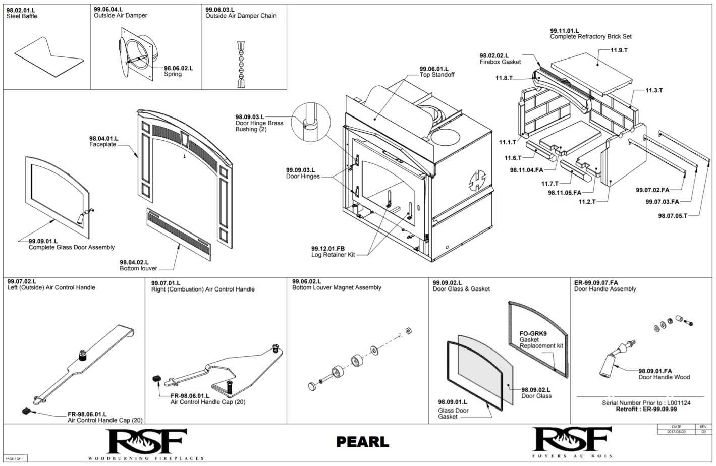 fireplace diagram parts