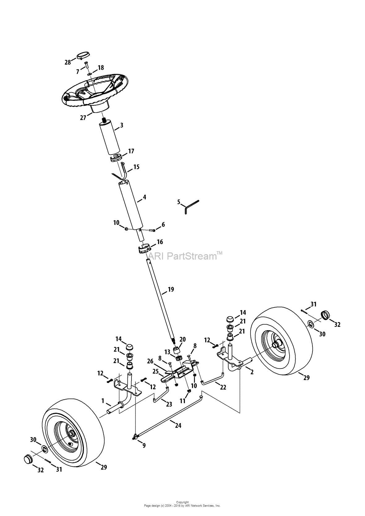 craftsman riding lawn mower parts diagram