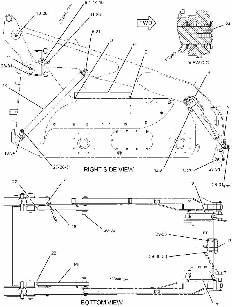 cat 259d skid steer parts diagram