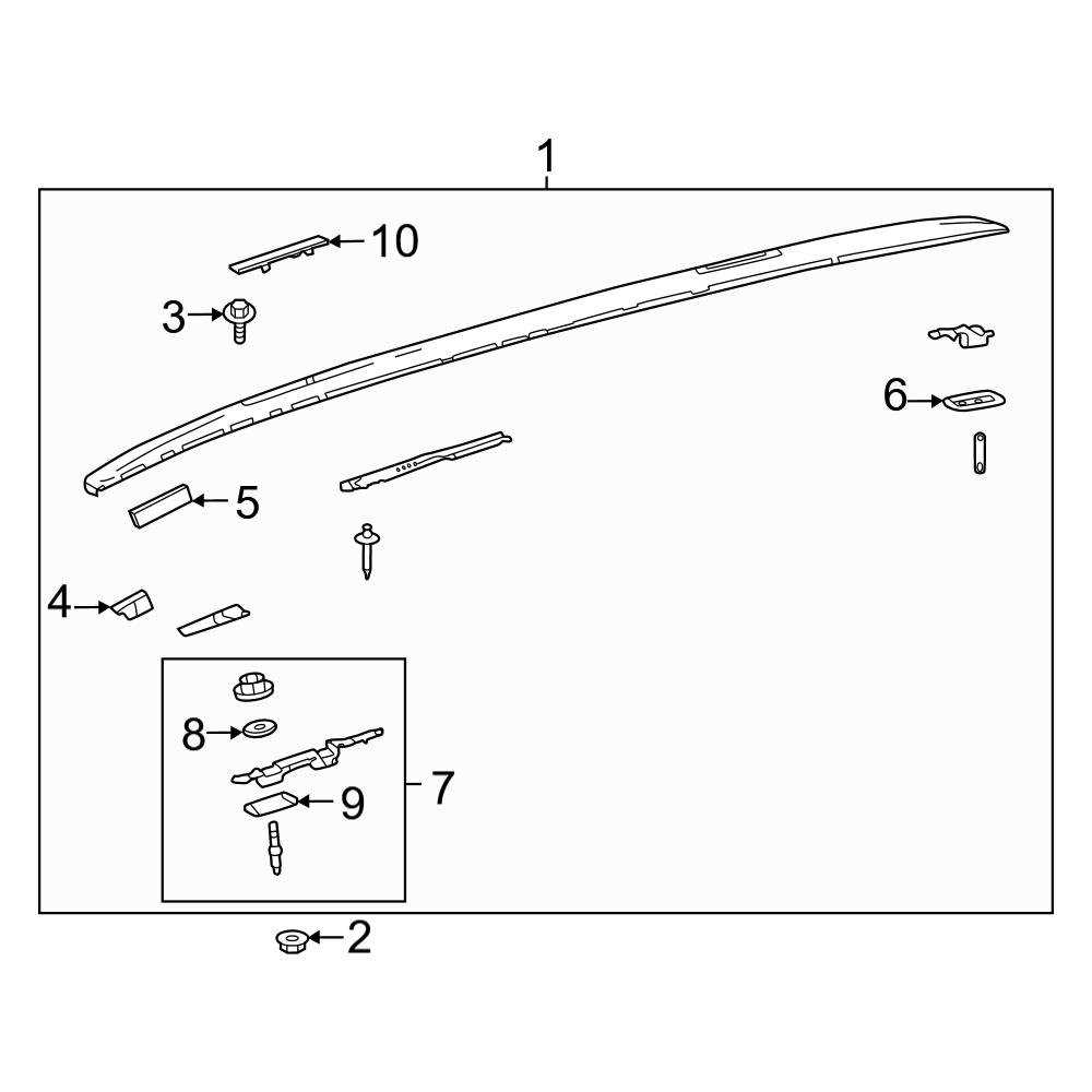 toyota rav4 body parts diagram