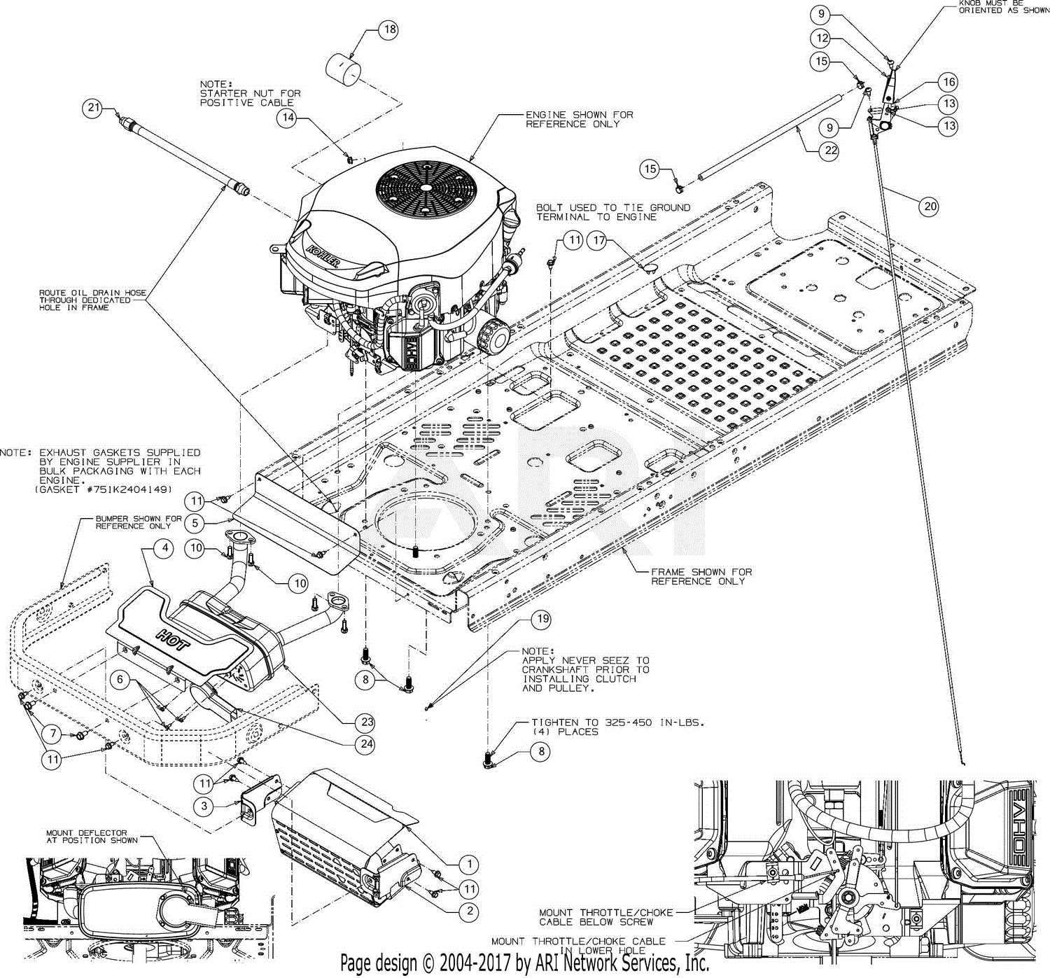 troy bilt mustang xp 50 parts diagram