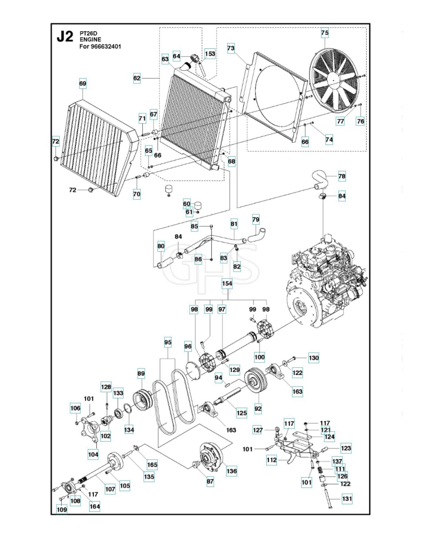 ford 105a tiller parts diagram