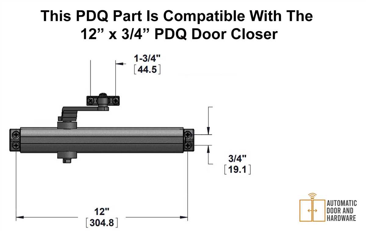 door closer parts diagram