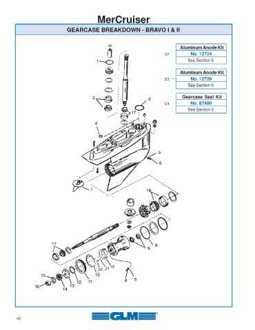 bravo 3 outdrive parts diagram