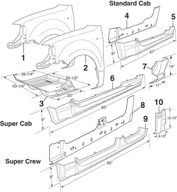 2016 ford f150 front bumper parts diagram