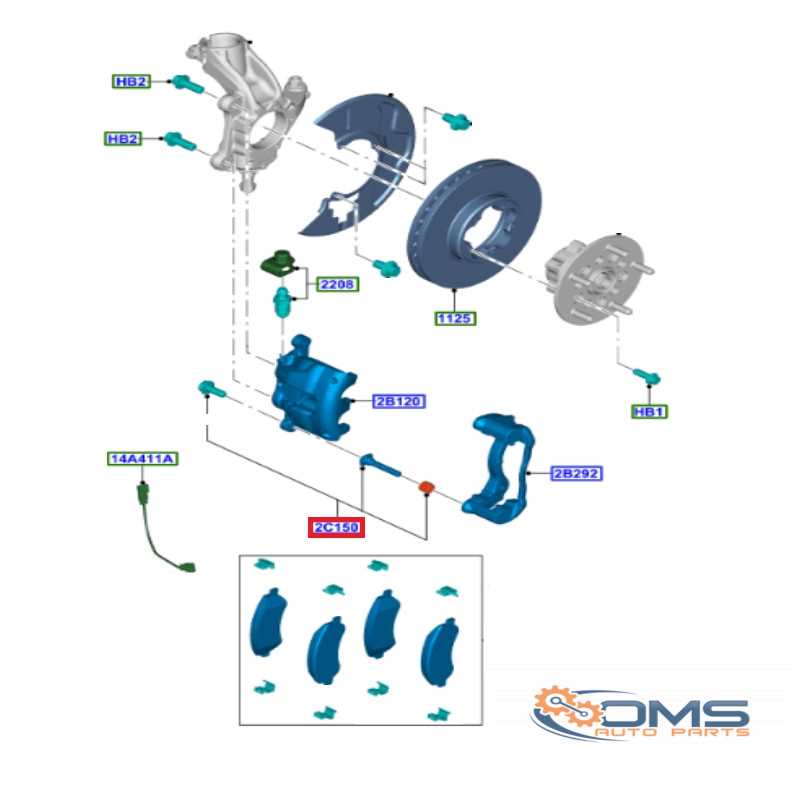 brake caliper parts diagram