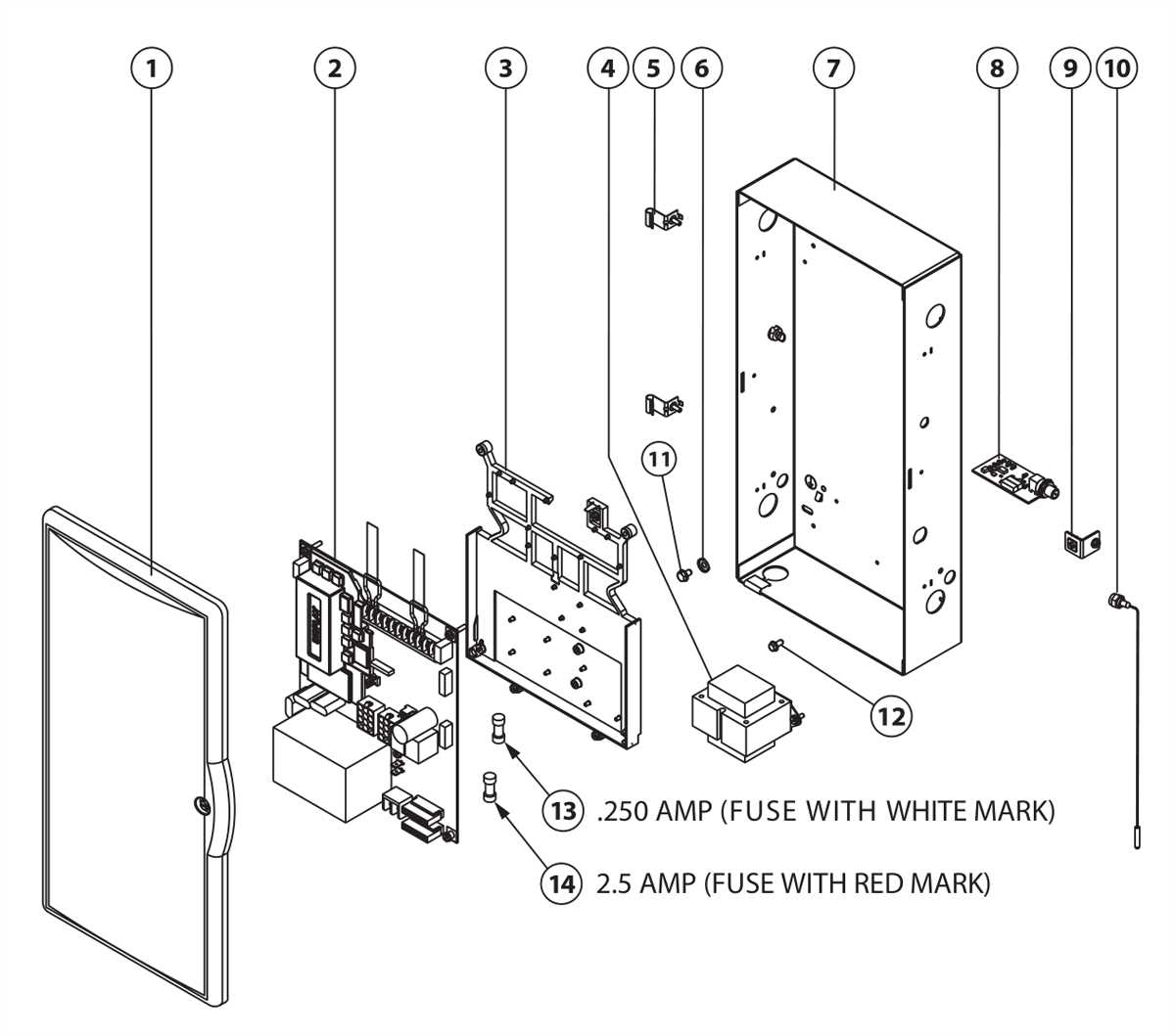 electrical panel parts diagram