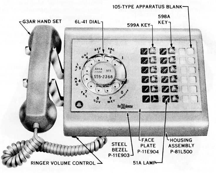 old telephone parts diagram