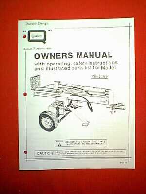 yard machine log splitter parts diagram