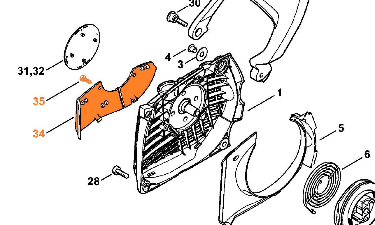 stihl 031av parts diagram