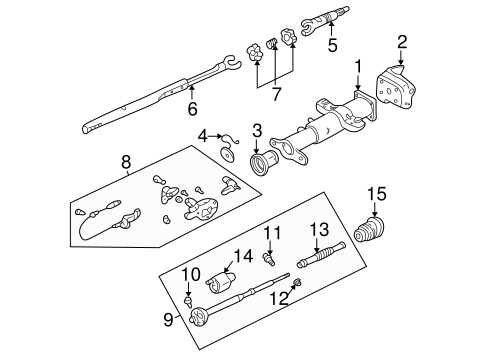 gm steering column parts diagram