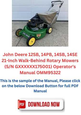 john deere 14sb parts diagram