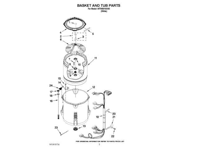 whirlpool washer parts diagram