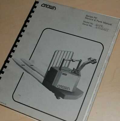 crown pallet jack parts diagram