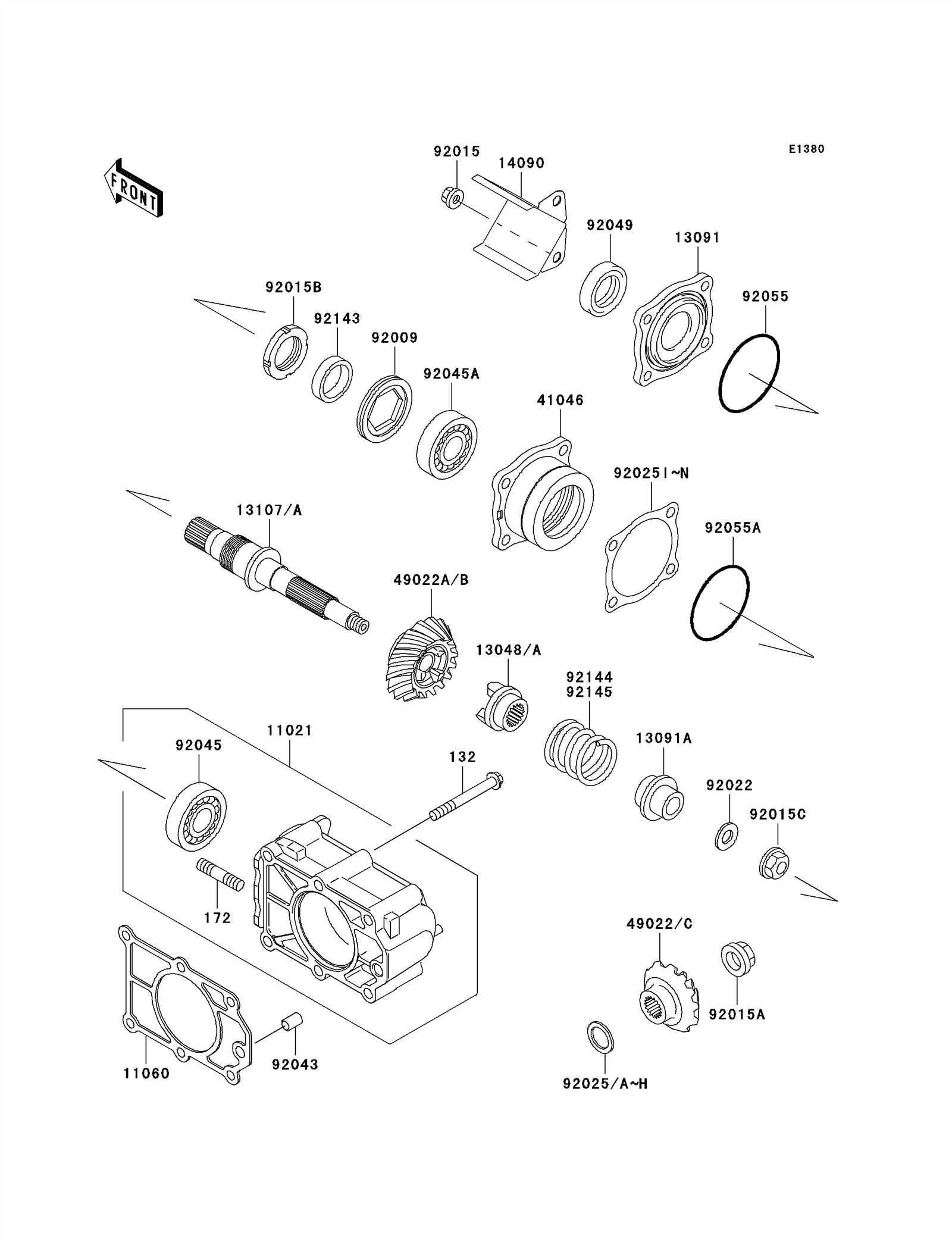 kawasaki mule 3010 parts diagram