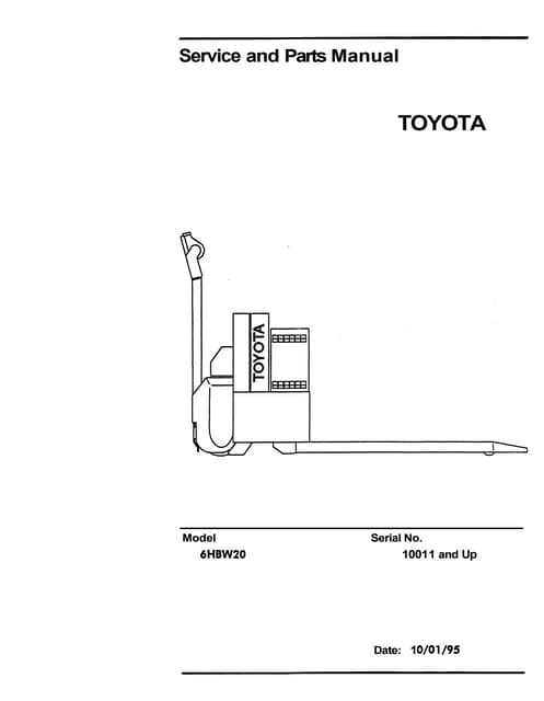 pallet jack parts diagram