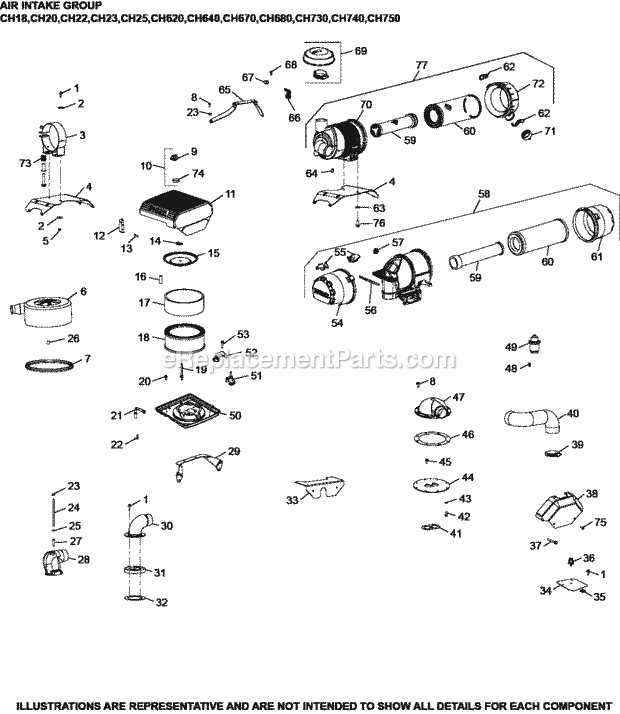 25 hp kohler engine parts diagram