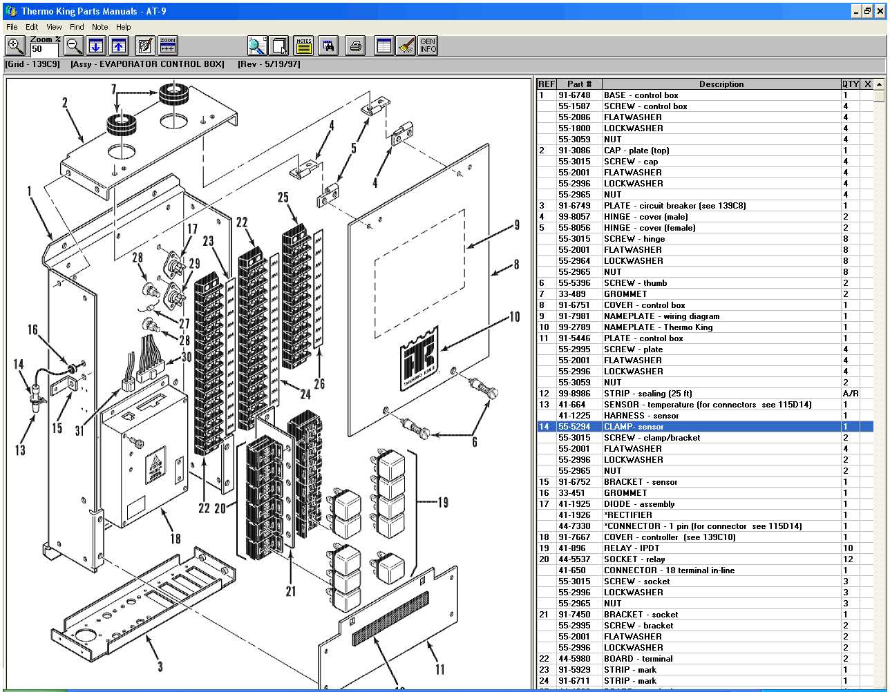 thermo king parts diagram