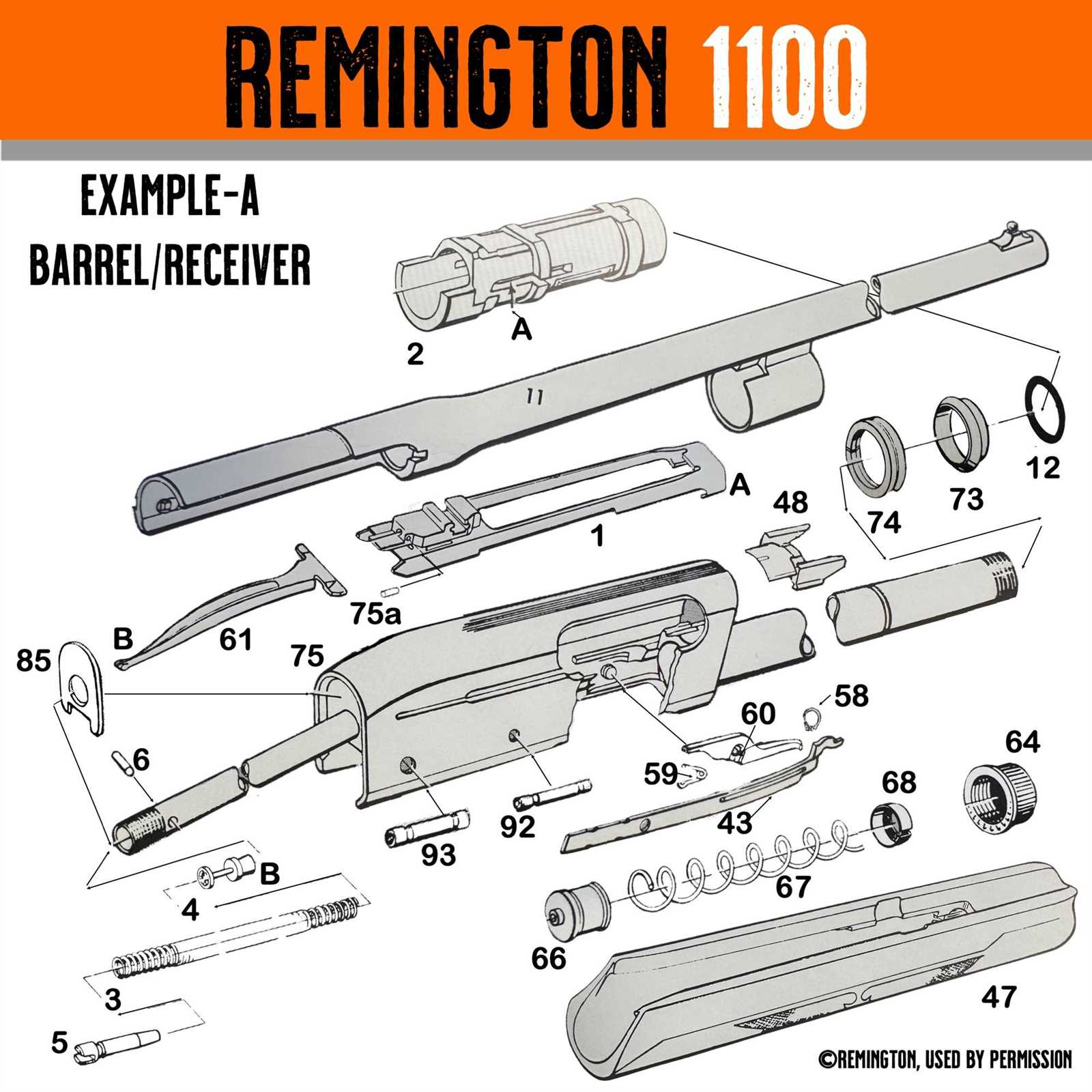 1100 remington parts diagram