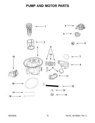 parts diagram for whirlpool dishwasher