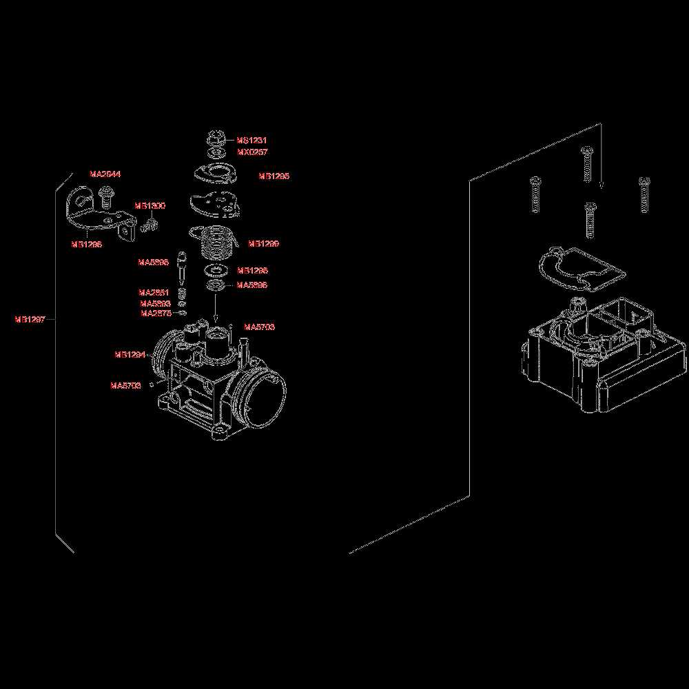 parts of a throttle body diagram