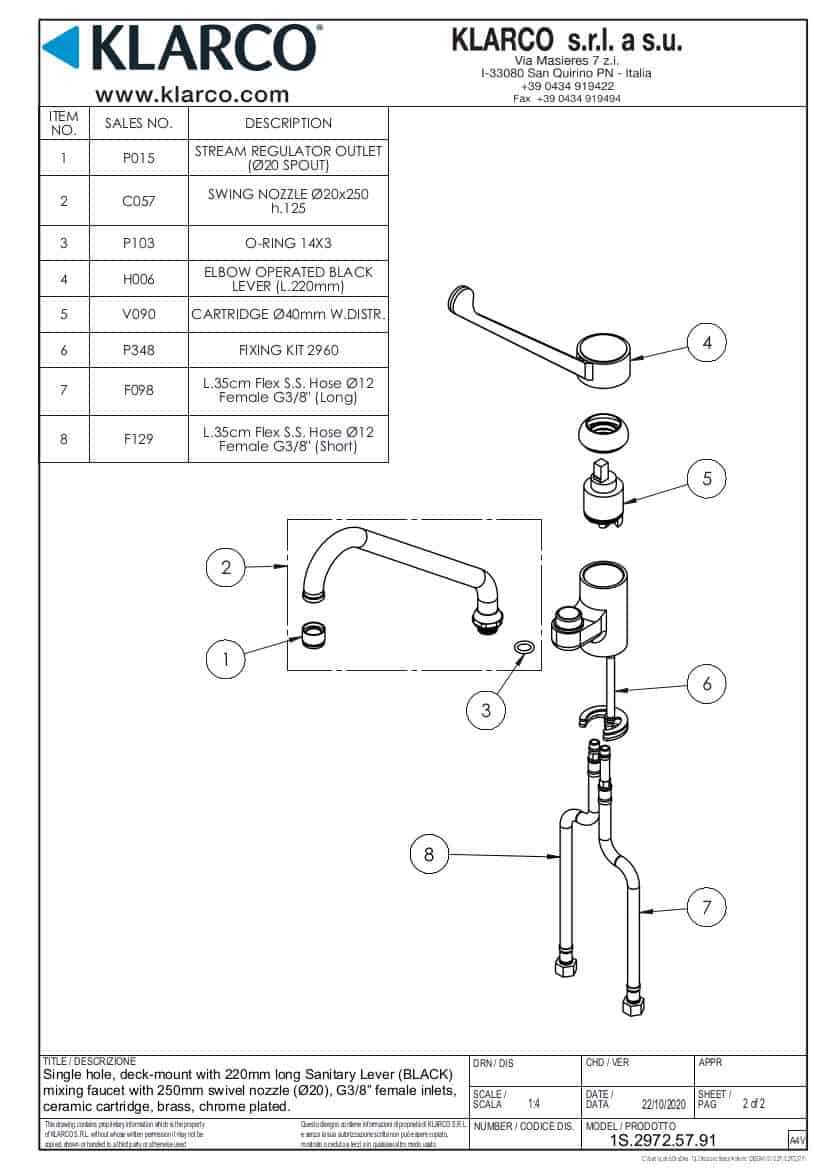 t&s faucet parts diagram