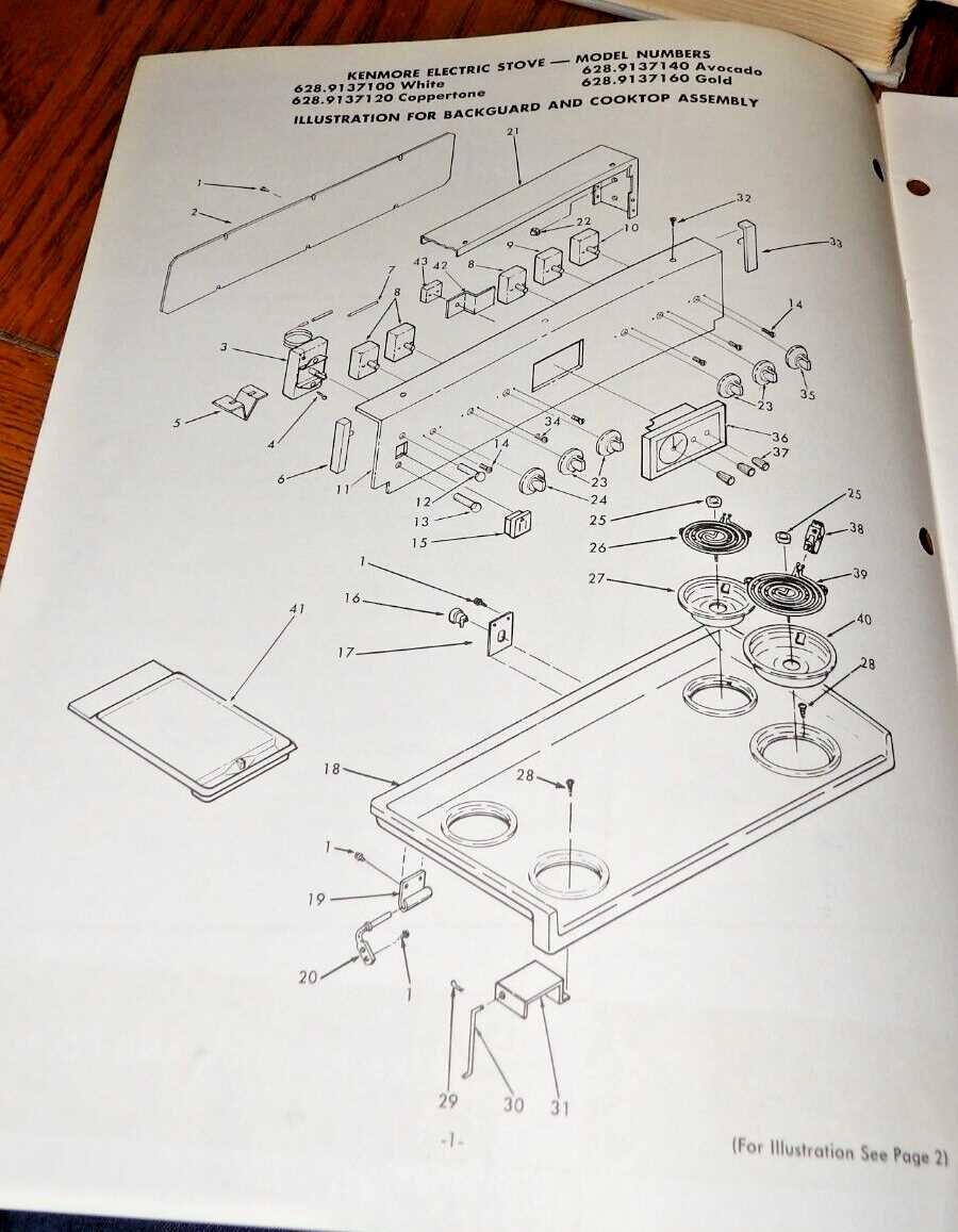 stove parts diagram