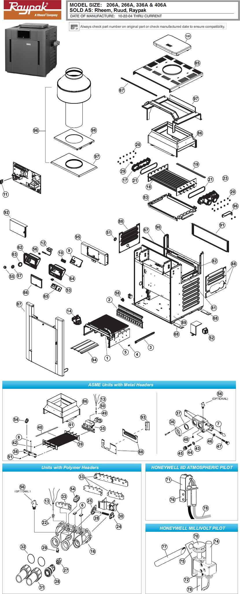 pentair mastertemp parts diagram