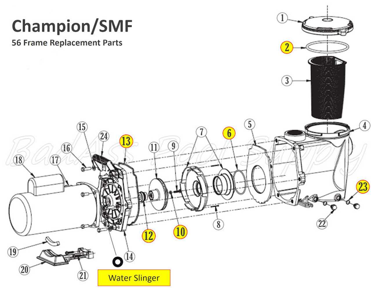 pentair whisperflo parts diagram