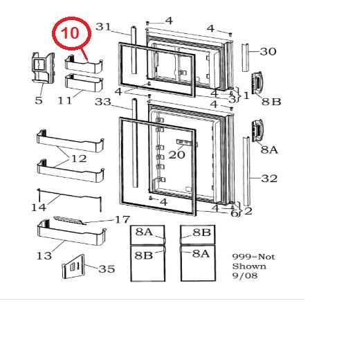 dometic rv refrigerator parts diagram