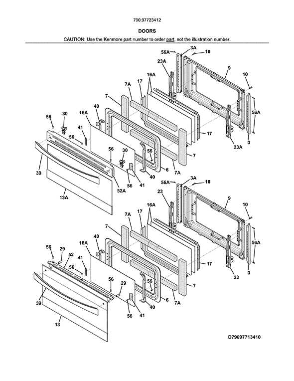 kenmore electric range model 790 parts diagram