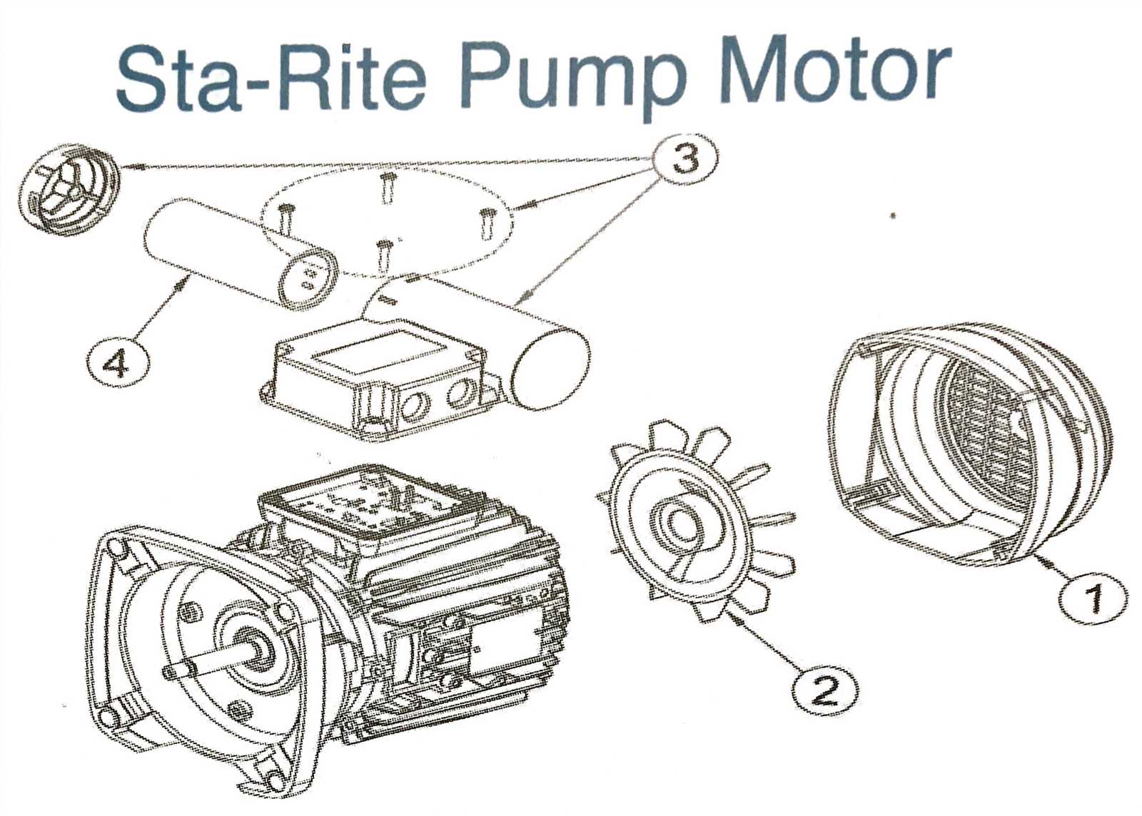 pool motor parts diagram