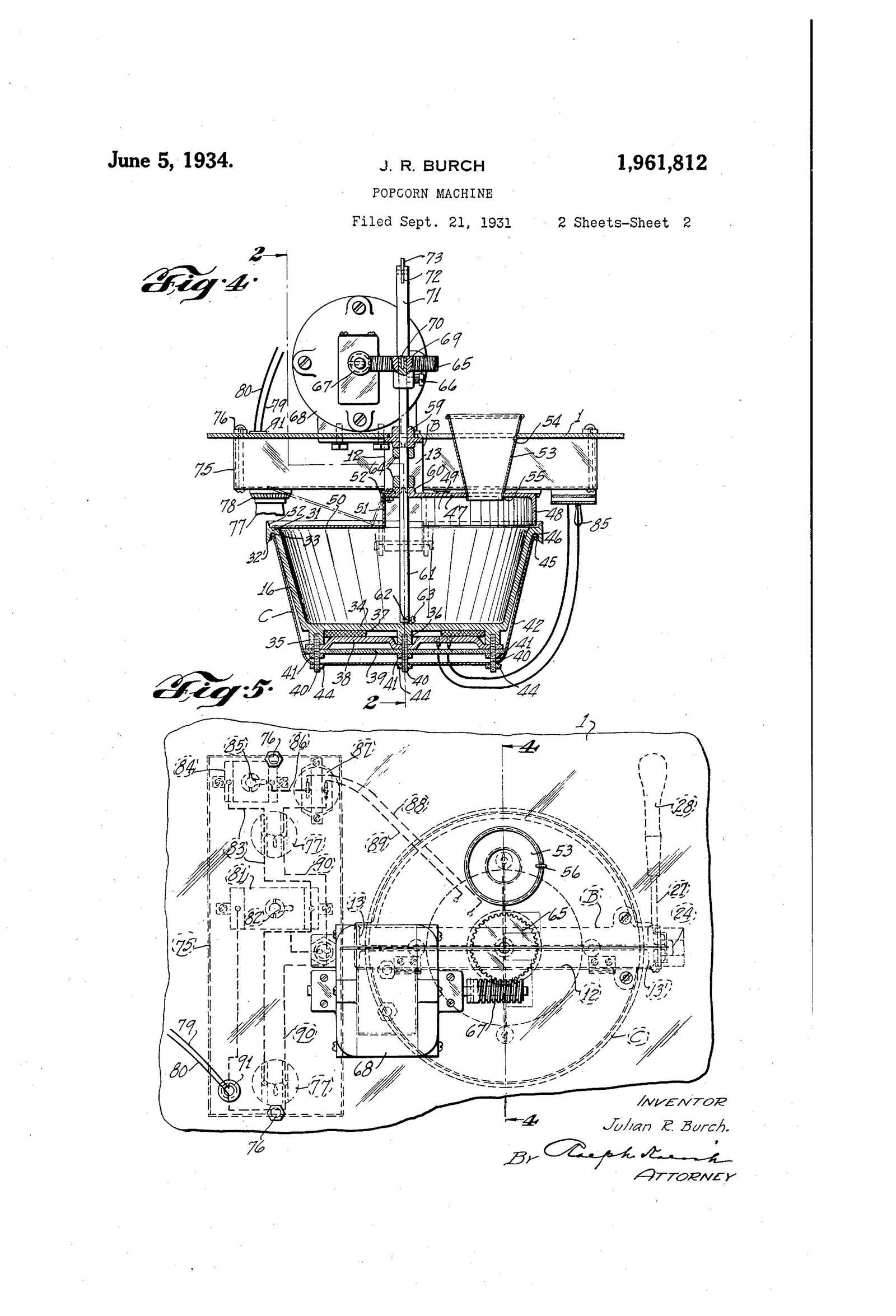 popcorn machine parts diagram