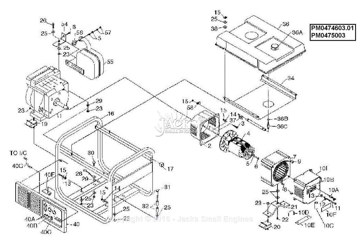 coleman powermate 1850 parts diagram