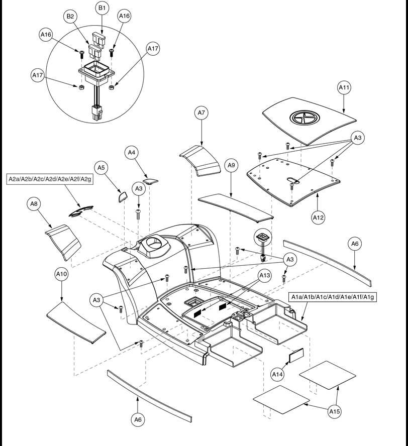 pride mobility scooter parts diagram