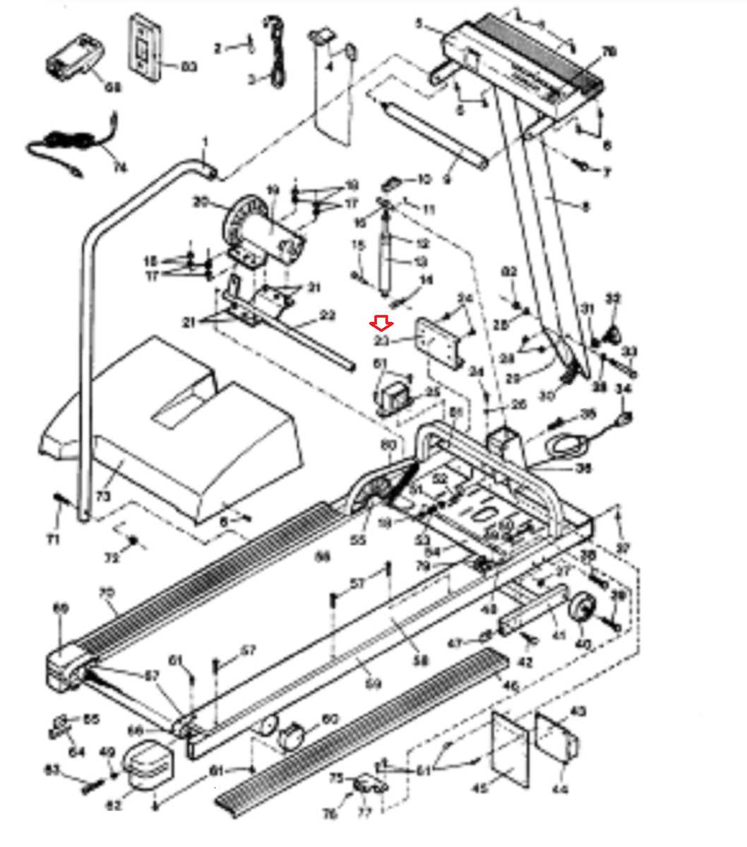 proform treadmill parts diagram