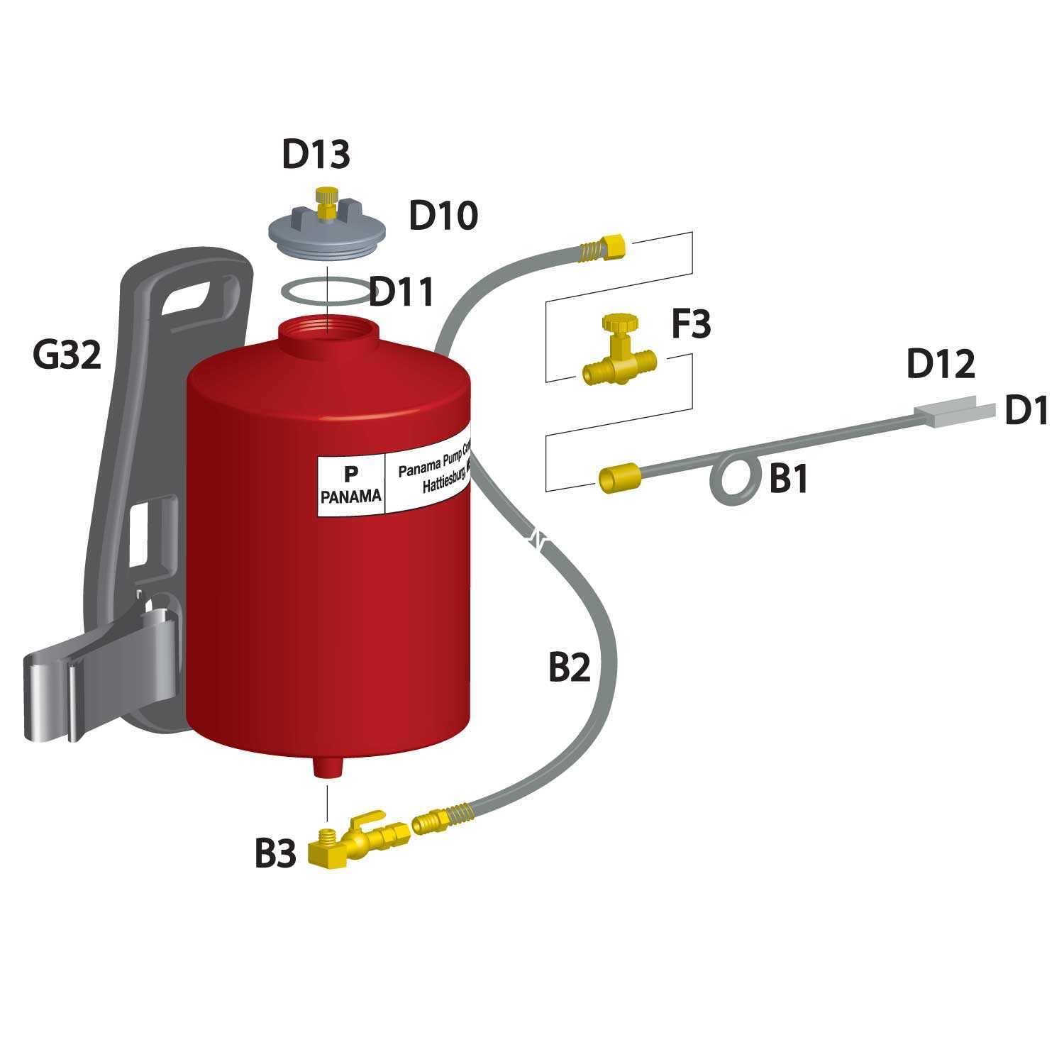 propane torch parts diagram