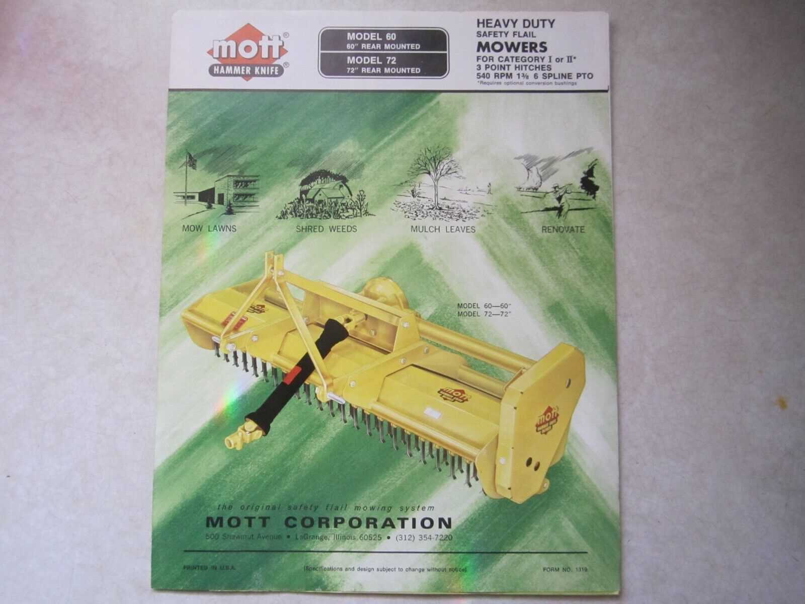 mott flail mower parts diagram