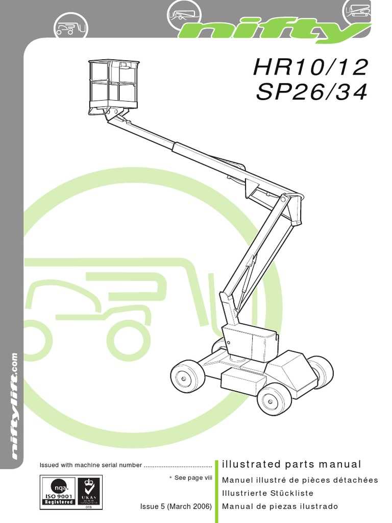 nifty lift parts diagram