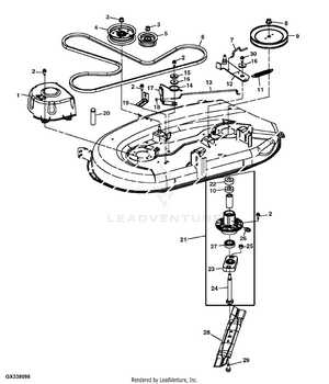 parts diagram for john deere l110