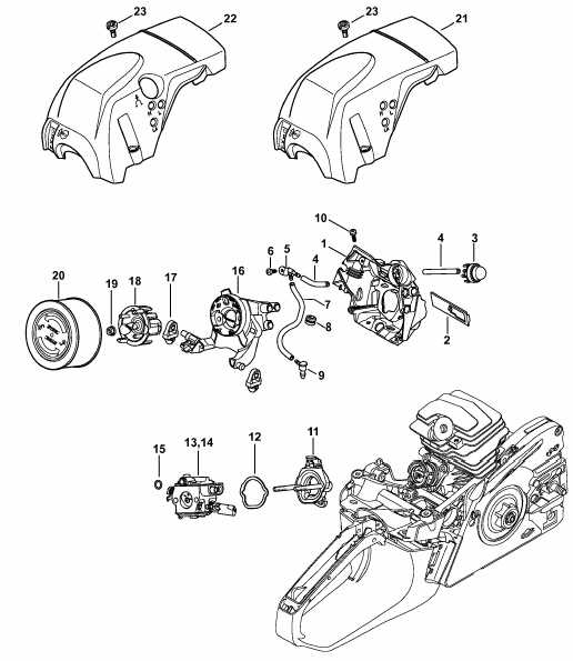 stihl ms251 parts diagram