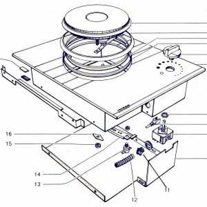 parts of a stove diagram