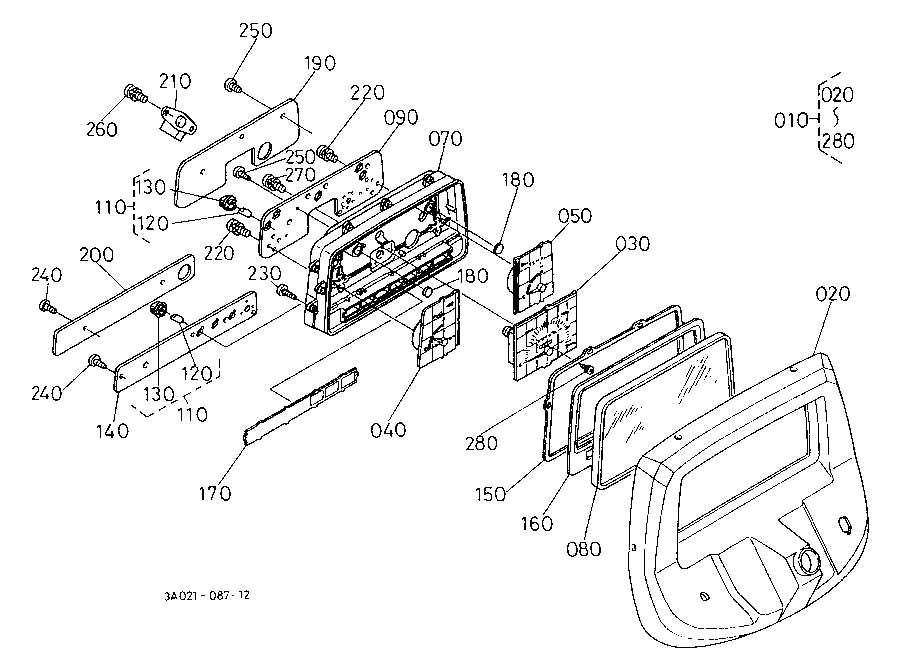 electrical panel parts diagram