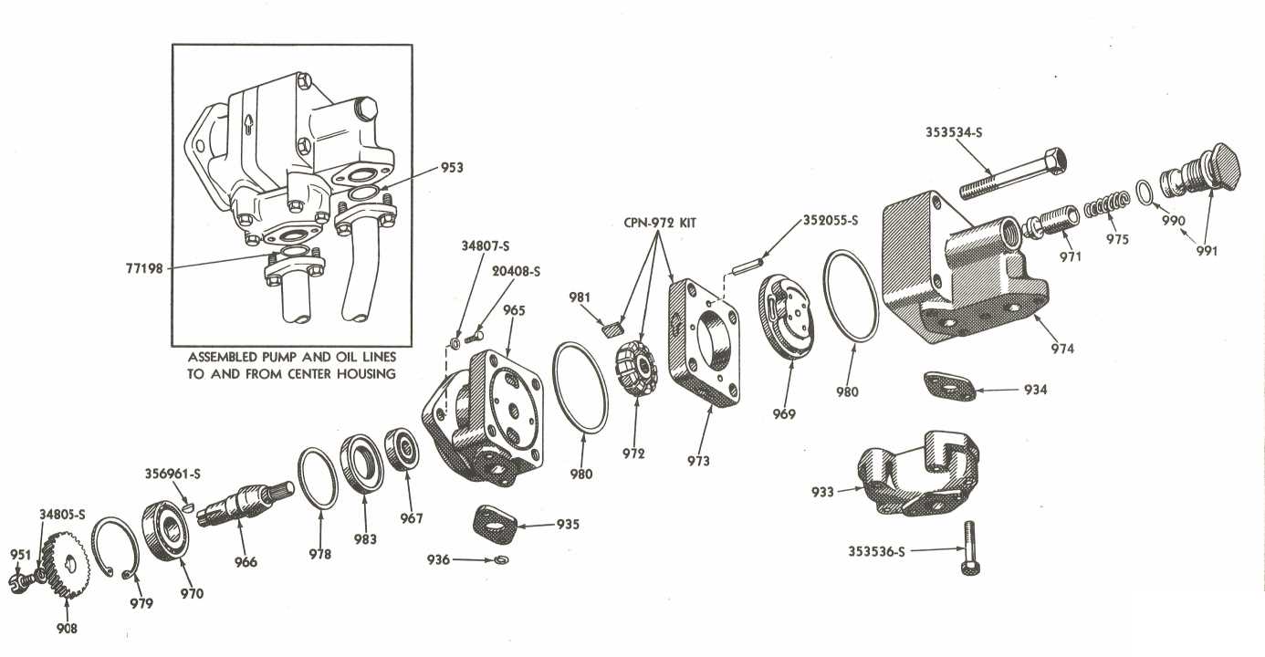 hydraulic ford tractor parts diagram