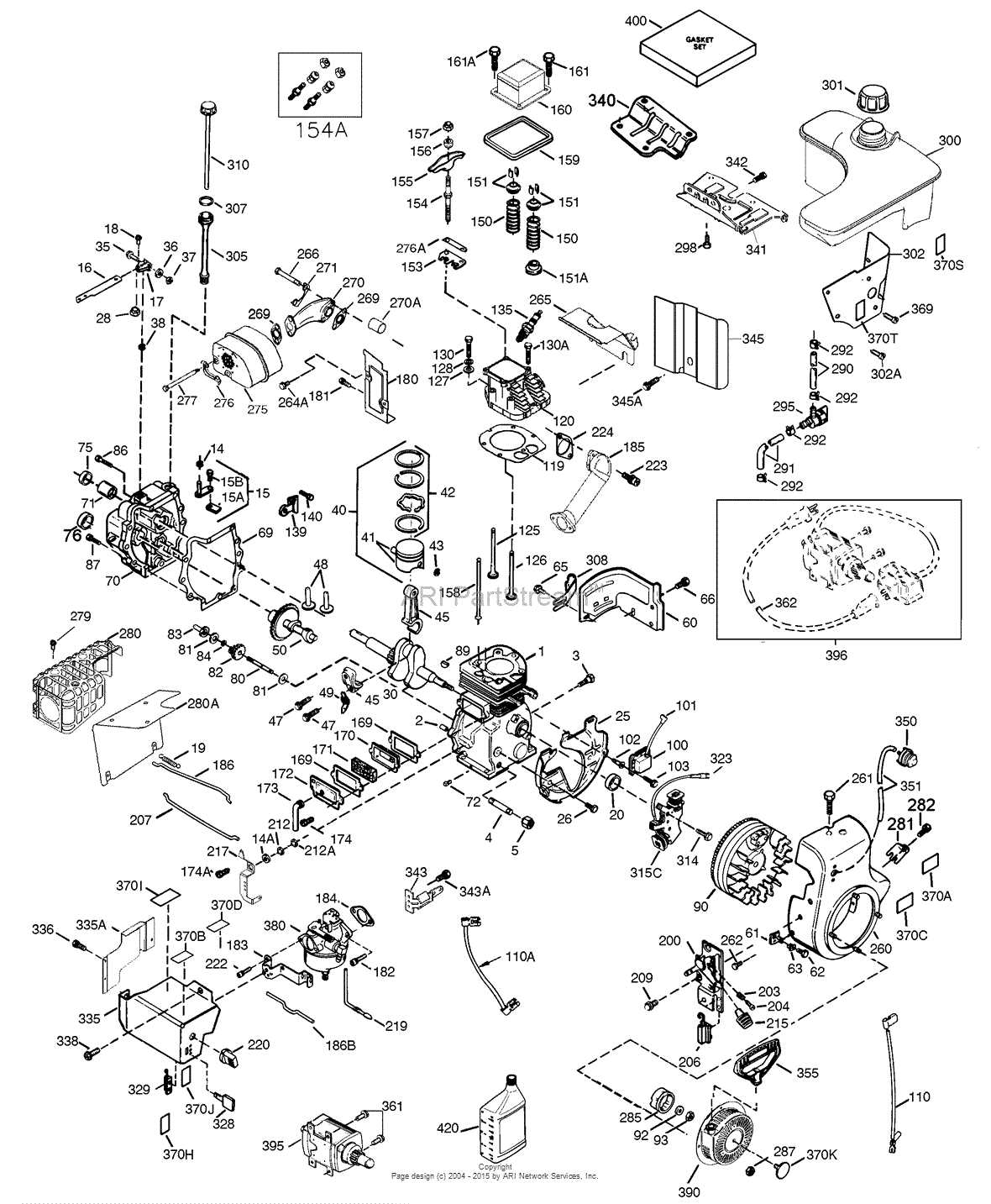 chinese 110cc engine parts diagram