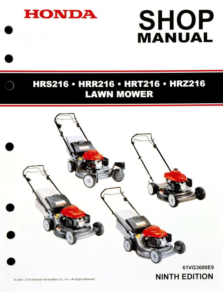 honda hrr216 parts diagram