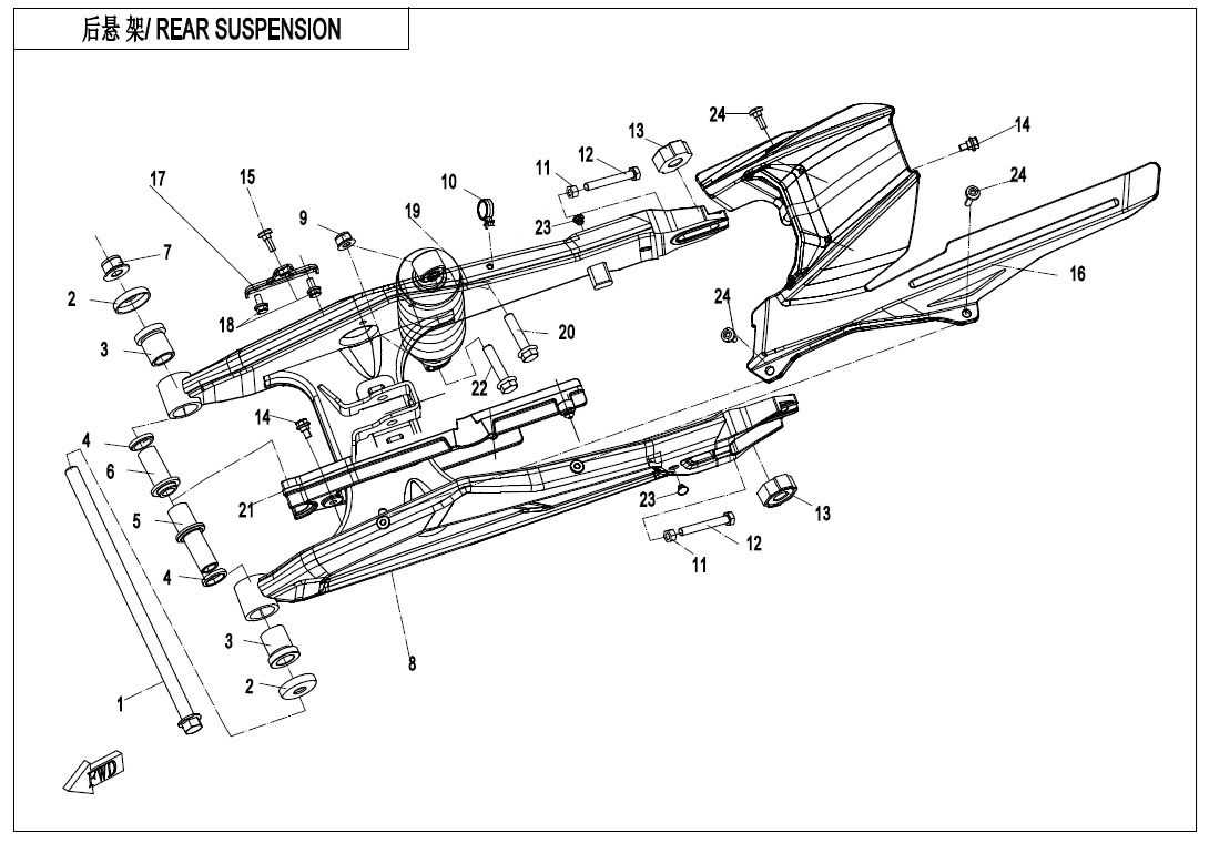 rear suspension parts diagram